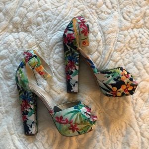Aldo floral heels